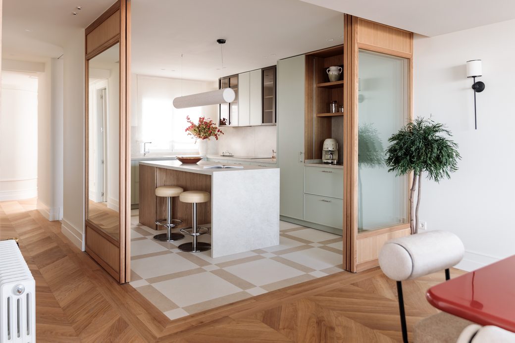 Cocina a medida de Alcasa, abierta al salón